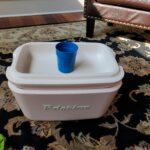 Retro Beach Cooler Vintage Picnic Lunch Box Bag Portable Cooler Travel Camping Hiking 90s Style Ice Chest photo review